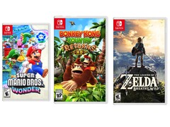 Verschillende Nintendo-spellen voor de Nintendo Switch zijn met korting verkrijgbaar.