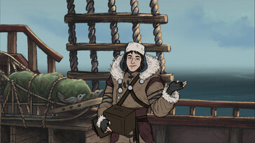 Een afbeelding van een personage in The Pale Beyond.