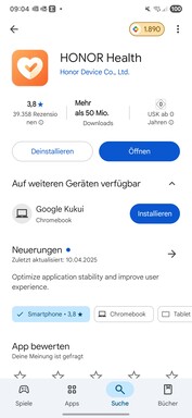 Honor Gezondheid app instellen
