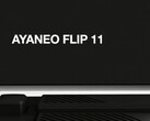 Ayaneo's officiële Flip 11 teaser toont een op de achterkant gemonteerde fysieke knop. (Afbeeldingsbron: Ayaneo - bewerkt)