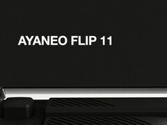 Ayaneo&#039;s officiële Flip 11 teaser toont een op de achterkant gemonteerde fysieke knop. (Afbeeldingsbron: Ayaneo - bewerkt)