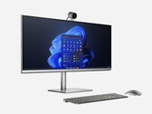 Het 5K ultrabreed beeldscherm van de HP 34" AiO Desktop PC is nogal ongebruikelijk. (Afbeelding bron: HP)