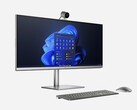 Het 5K ultrabreed beeldscherm van de HP 34" AiO Desktop PC is nogal ongebruikelijk. (Afbeelding bron: HP)