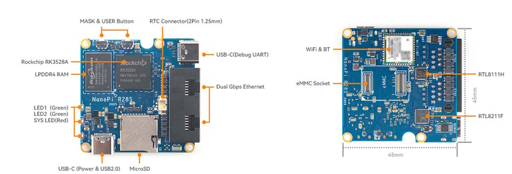 Er is een microSD-kaartsleuf, maar geen GPIO-header