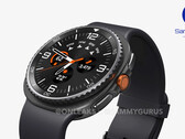 Onofficiële render van Galaxy Watch8 Classic met een draaiende bezel. (Afb.bron: OnLeaks &amp; SammyGuru)
