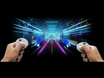Render met controllers voor de Galaxy XR headset. (Afbeeldingsbron: Android Headlines)