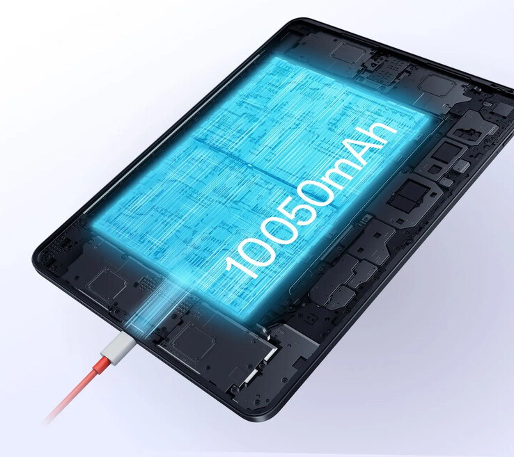 De OnePlus Pad Go 2 heeft ook een 10.050 mAh batterij. (Afbeeldingsbron: OnePlus)