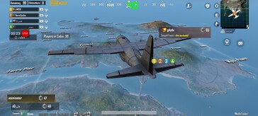 PUBG Mobile: Vloeiende voorinstelling, 40 fps gemiddeld.