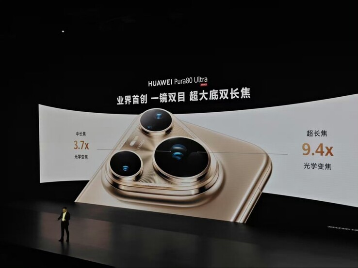Huawei Pura 80 Ultra telelens (beeldbron: Ice Universe op X)