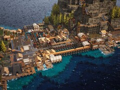 Een afbeelding van een eiland in Whiskerwood, nu met 50% korting op Steam.