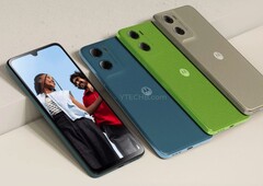 De Moto G06 zal naar verwachting in minstens vier kleuren op de markt komen. (Afbeeldingsbron: Ytechb)