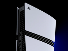 Een render van de achterkant van Sony's PlayStation 5 Pro-console