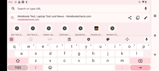 Toetsenbord horizontaal