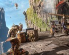 Een afbeelding waarop Styx en vijanden te zien zijn in Styx: Shards of Darkness, nu met 93% korting op Steam.