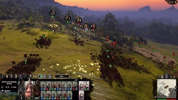 Een afbeelding waarop een gevecht in Total War: Three Kingdoms te zien is.