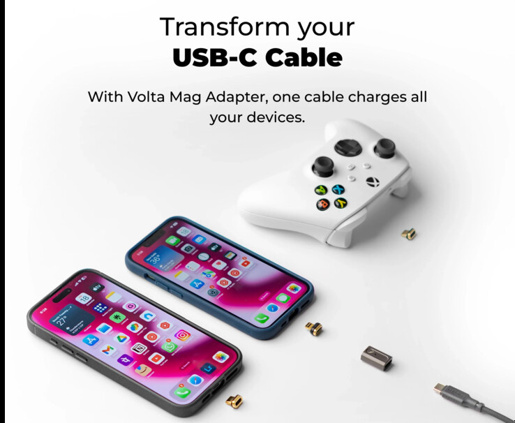 De aankomende Thunderbolt 5 adapter in actie. (Bron: Volta)