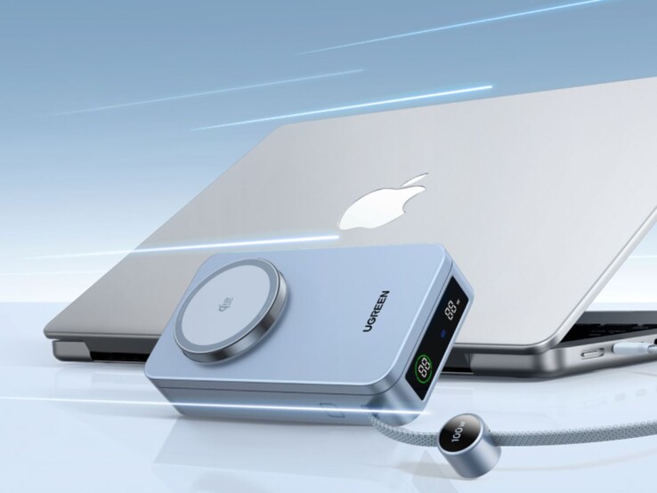 De Ugreen MagFlow Qi2 25W Multifunctionele Power Bank. (Afbeelding bron: Ugreen, bewerkt)