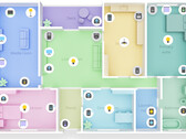 De nieuwe interface van SmartThings: een 3D-plattegrond die al uw aangesloten gadgets toont (Bron: Samsung)