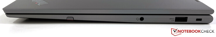 Rechts: Active Pen Pro, 3,5 mm stereo-aansluiting, USB-A (3.2 Gen.1, onder spanning), Kensington-slot