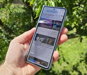 Het externe scherm van de Galaxy Z Fold5