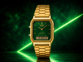 Het Casio AQ-230GA-3AMQY-horloge heeft een goudkleurig uiterlijk