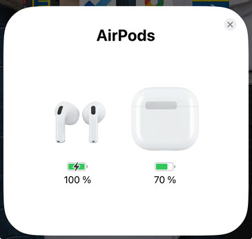 Wanneer het hoesje geopend wordt, verschijnt er een pop-up op de iPhone.