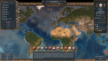 Afgebeeld: Een gameplay screenshot van Europa Universalis IV.