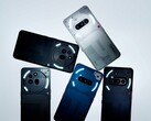 De afgebeelde Nothing Phone (3a)-serie wordt aangeboden in grijs, zwart, wit en blauw