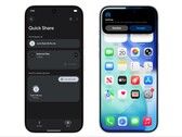 Pixel 10 Pro XL verstuurt een afbeelding naar een iPhone via Quick Share. (Afbeeldingsbron: Google)