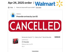 Walmart heeft de voorbestelling van Switch 2 geannuleerd (Afbeelding bron: screenshot, Walmart met bewerkingen)