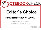 Editor's Choice Award in maart 2017: x360 1030 G2