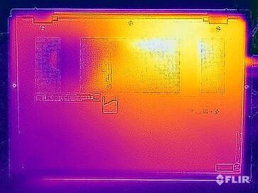 Stresstest oppervlaktetemperaturen (onder)