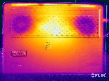 Stresstest oppervlaktetemperaturen (onder)