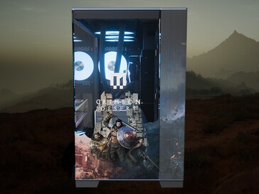 Maingear Crimson Desert Limited Edition PC voorkant getoond