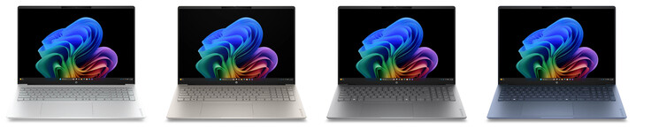 De nieuwe OmniBook 5 16 is verkrijgbaar in de afwerkingen Glacier Silver, Meteor Silver, Sahara Silver of Starlit Blue.