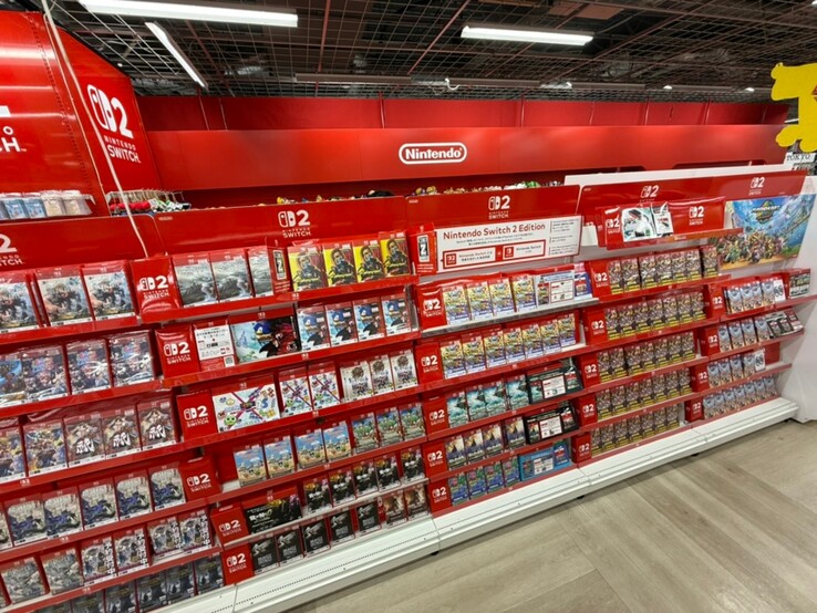 Nintendo Switch 2-spellen bij Japanse detailhandelaar (Afbeeldingsbron: Nintendeal X-account)