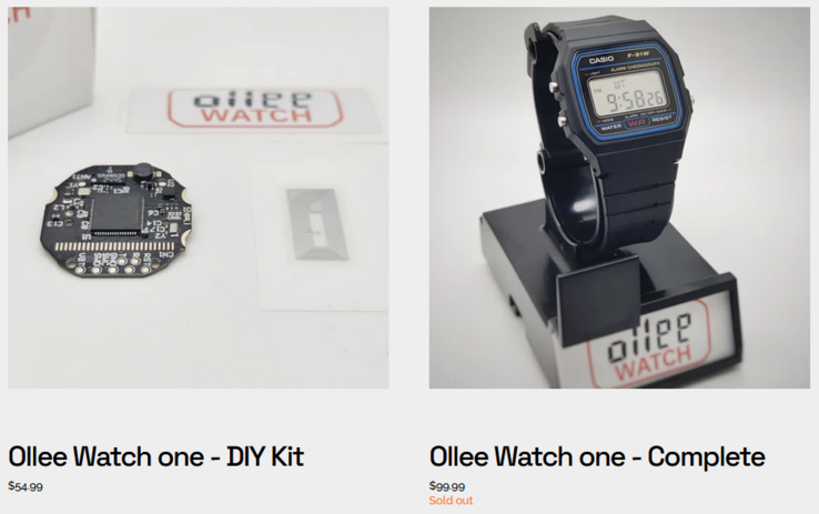 De Ollee Watch mod kan afzonderlijk worden gekocht, of u kunt het horloge voorgemodificeerd krijgen voor $99,99. (Afbeeldingsbron: Ollee Watch)