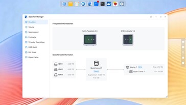 Met de Storage Manager kunt u eenvoudig RAID-opslagpools, SSD-caches en USB-harde schijven beheren.