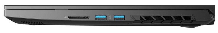 Rechterkant: SD-kaartlezer, 2x USB 3.2 Gen1 Type-A,