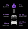 De Gateron dubbelrail Magnetic Nebula schakelaars zijn de enige voorraadoptie voor de Keychron Q4 HE. (Afbeeldingsbron: Keychron)