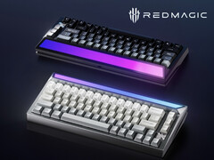 RedMagic biedt zijn Ice Blade Magnetic Axis Keyboard aan in zwarte en witte afwerking. (Afbeeldingsbron: RedMagic)