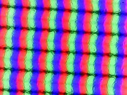 Licht korrelige subpixels door mat oppervlak