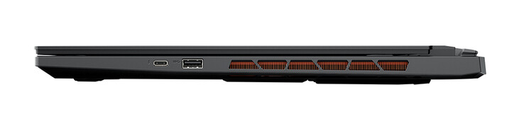 Rechterkant: Thunderbolt 4 (Type-C, Power Delivery), USB 3.2 Gen2 (Type-A) (Bron: Aorus)