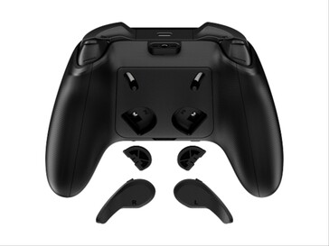 Verwisselbare back-knoppen op de Clutch Talon-controller.