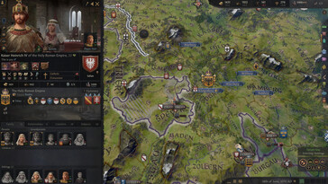 Afbeelding: Een screenshot van de gameplay van Crusader Kings III.