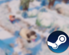 Het hele project van Dogwalk - assets, animaties en code - is gemaakt met Blender en de populaire Godot Game Engine, die open-source is. Afgebeeld - een wazig screenshot van het spel met het Steam-logo erop (bron: Steam - Bewerkt)