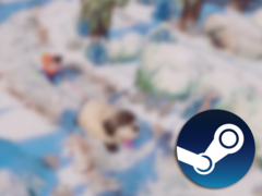 Het hele project van Dogwalk - assets, animaties en code - is gemaakt met Blender en de populaire Godot Game Engine, die open-source is. Afgebeeld - een wazig screenshot van het spel met het Steam-logo erop (bron: Steam - Bewerkt)