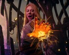 Banner voor God of War met Laufey getoond