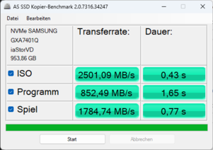 AS SSD kopieer benchmark