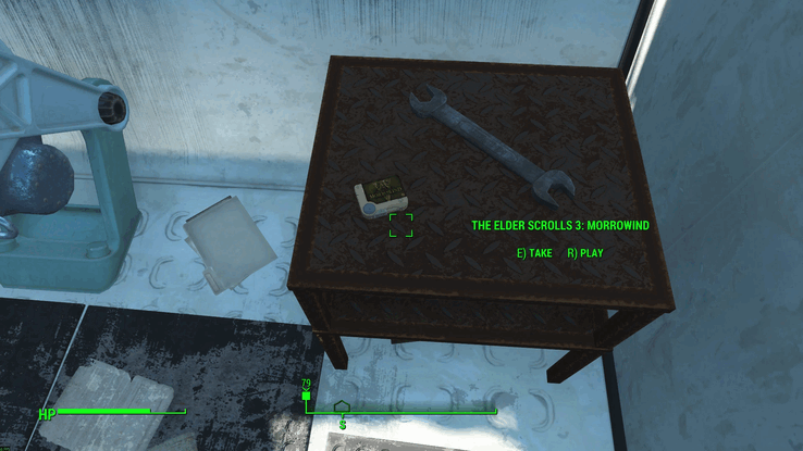 De Elder Scrolls Morrowind holotape in Fallout 4
